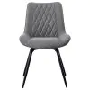 CoasterEssence 193312 Diggs - Upholstered Swivel Dining Side Chair (Set of 2) - Gray