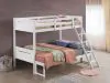 CoasterEveryday 405052WHT Littleton - Wood Twin Over Full Bunk Bed - White