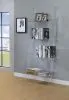 CoasterEssence 801553 Amaturo - 4-Shelf Acrylic Ladder Bookshelf - Clear