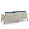 New Classic G852B-5S Carezza - 5 Piece Set (Sofa & 2 Club Chairs & 2 Stools) - Dark Blue