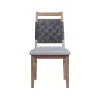 Intercon OS-CH-1370C-WCT-RTA Oslo - Woven Chair - Weathered Chestnut