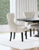 Coaster Fine Furniture 115572 Baney - Fabric Upholstered Dining Side Chair - Beige And Black