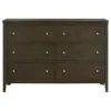 Coaster Fine Furniture 224423 Wilkes - 6-Drawer Dresser Cabinet - Dark Cocoa