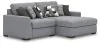 Benchcraft® 61305S10 Benchcraft® 61305S10 Bealton - 2-Piece Sectional With RAF Corner Chaise - Salt And Pepper