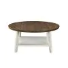 New Classic T3527-3P Flaherty - 3 Piece Occasional Set (1 Coffee & 2 End Tables) - Brown / White