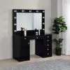 Coaster Fine Furniture 931144B2 Acena - Vanity Base & Glass, Box 2 of 3 - Black High Gloss