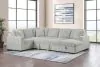 Coaster Fine Furniture 501208B3 Devonshire - Right Chaise With Storage & 1 Piece Pillow, Box 3 of 3 - Gray