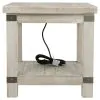 Ashley Furniture T757-3 Carynhurst - Rectangular End Table - White Wash Gray