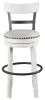 Ashley Furniture D546-530 Ashley Furniture D546-530 Valebeck - Tall UPH Swivel Barstool - White