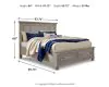 Ashley Furniture B733B33 Lettner - King Panel Storage Bed - Light Gray