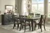 Ashley Furniture D736/25/01(4)/02(2) Ashley Furniture D736/25/01(4)/02(2) Tyler Creek - 7 Pc. - Dining Room Table, 4 Side Chairs, 2 Upholstered Side Chairs - Dark Gray
