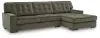 Ashley Furniture PC61702S2 Ashley Furniture PC61702S2 Caspian-Town - 2-Piece Sectional With RAF Corner Chaise - Olive