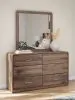 Ashley Furniture PCB386B1 Ashley Furniture PCB386B1 Fortlorn - Dresser And Mirror - Walnut Brown