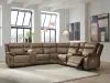 Ashley Furniture PC82305S7 Ashley Furniture PC82305S7 Max-Momentum - 7-Piece Power Reclining Sectional With 2 Audio Consoles - Biscotti