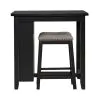 Liberty Furniture 942B-CD-3CTS Liberty Furniture 942B-CD-3CTS Brook Creek - 3 Piece Counter Set - Black