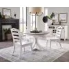 Riverside Furniture 37251-37252 Cora - Round Dining Table - Cloud / Fog