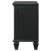 CoasterEssence 201322 Sandy Beach - 3-Drawer Nightstand - Black