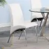 CoasterEssence 121572 Bishop - Upholstered Dining Side Chair (Set of 2) - White