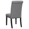 CoasterEssence 115162 Alana - Fabric Upholstered Dining Side Chair (Set of 2) - Gray