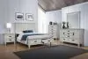 CoasterEssence 205330Q-S5 Franco - Queen 5 Piece Bedroom Set - Distressed White