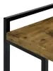 CoasterEveryday 936122 Dani - Rectangular C-Shaped Sofa Side Table - Rustic Nutmeg