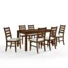 New Classic 40-D1652B-D6C New Classic 40-D1652B-D6C Pascal - Rectangle Dining Table & 6 Chairs - Walnut