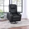 Coaster Fine Furniture 609475P Armstrong - Upholstered Power Lift Massage Recliner - Black