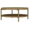 Coaster Fine Furniture 706188 Arini - Round Coffee Table With Storage Shelf - Sand Wash