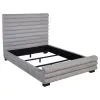 Coaster Fine Furniture 300719KW Patricia - Boucle Upholstered California King Bed - Gray