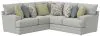 Jackson Furniture Industries 2340/62/42-28 Jackson Furniture Industries 2340/62/42-28 Stockbridge - 2 Piece Sectional With Comfort Coil Seating And 9 Accent Pillows Included - Slate