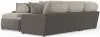 Jackson Furniture Industries 4047/73/59/30/75/28-29 Canyon - 4 Piece Sectional With Cuddler Seat Cushions, Included Accent Pillows And Cocktail Ottoman (Left Side Facing Chaise) - Umber