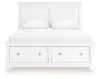 Ashley Furniture B680B20 Ashley Furniture B680B20 Fortman - Queen Panel Storage Bed - White