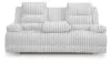 Ashley Furniture PC4280499 Rhines Falls - Reclining Power Sofa With Drop Down Table - Alloy
