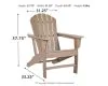 Ashley Furniture P014/898(2)/703 Ashley Furniture P014/898(2)/703 Sundown Treasure - 3 Pc. - Conversation Set - Grayish Brown