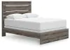 Ashley Furniture PCB2405B2 Graystorm - Queen Panel Bed - Brown Gray