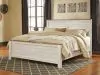 Ashley Furniture B267B28 Willowton - California King Panel Bed - Whitewash
