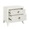 Samuel Lawrence Furniture S910-050 Melrose - 2-Drawer Nightstand in a White Finish - White