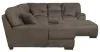 Jackson Furniture Industries 4043/30/72/75/28-19 Jackson Furniture Industries 4043/30/72/75/28-19 Royce - 3 Piece Sectional With Cocktail Ottoman (LSF Chaise) - Light Brown