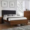 CoasterEssence 205131KE Robyn - Wood Eastern King Panel Bed - Dark Walnut