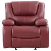 Coaster Fine Furniture 610243 Camila - Upholstered Glider Recliner Chair - Red