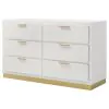 Coaster Fine Furniture 224773 Caraway - 6-Drawer Dresser - White