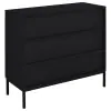 Coaster Fine Furniture 950420 Jess - 2-Door Arched Fluted Glass Accent Cabinet - Black