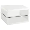 Coaster Fine Furniture 703268-S3 Elana - 3 Piece Coffee And End Table Set - White High Gloss