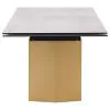 Coaster Fine Furniture 193631 Vesa - Glass Top Extension Dining Table - Beige