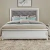 Liberty Furniture 781-BR15HU Liberty Furniture 781-BR15HU Reflections - King Upholstered Panel Headboard With Lights - Pearl White