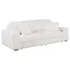 Coaster Fine Furniture 600535PB1 Jacana - LAF Power Sofa Chaise With 2 Piece Pillow, Box 1 of 2 - Ivory