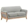 Coaster Fine Furniture 511071-S2 Vaughn - 2 Piece Fabric Upholstered Flared Arm Sofa Set - Gray