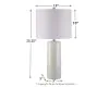 Ashley Furniture L177904 Steuben - Ceramic Table Lamp (Set of 2) - White