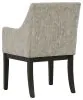 Ashley Furniture D984-01A Burkhaus - Dining UPH Arm Chair (Set of 2) - Beige / Dark Brown