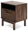 Ashley Furniture EB3660-291 Calverson - One Drawer Night Stand - Medium - Mocha